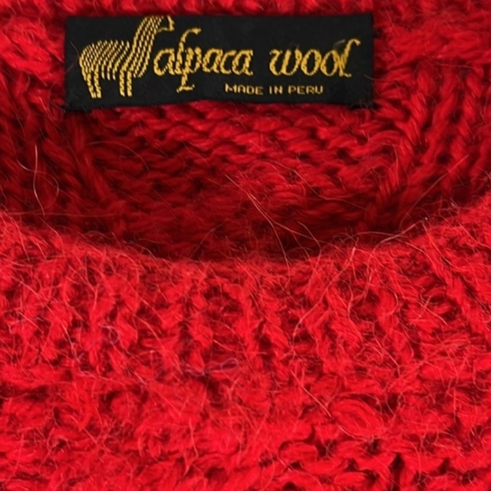 Alpaca Wool Sweater, Made In Peru - Picture 5 of 5